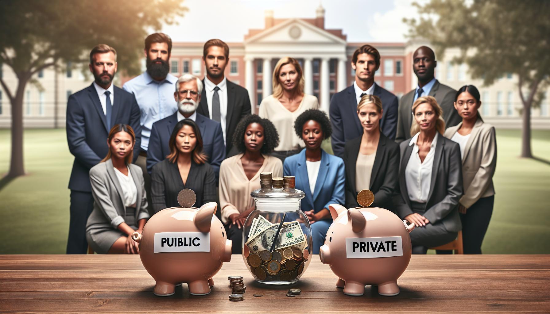 Comparativa de precios entre instituciones públicas y privadas