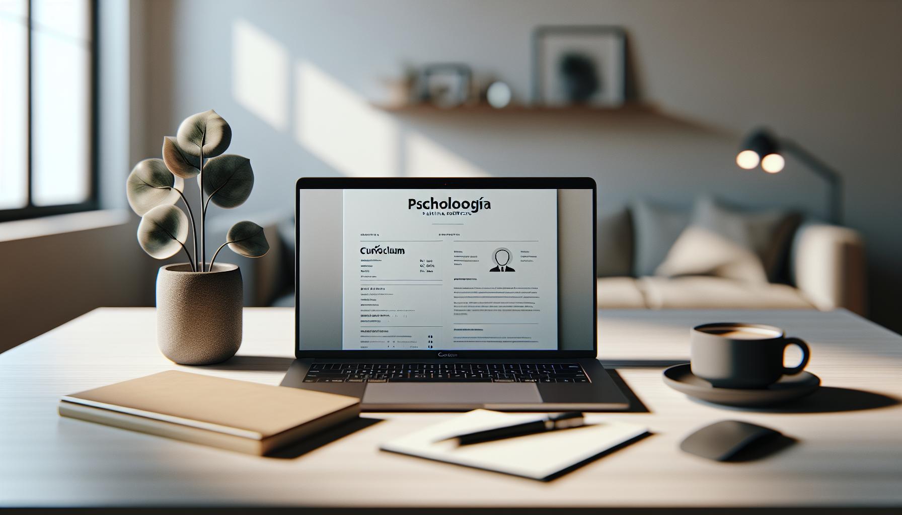 Cómo hacer un currículum actual psicología: Plantilla Perfecta